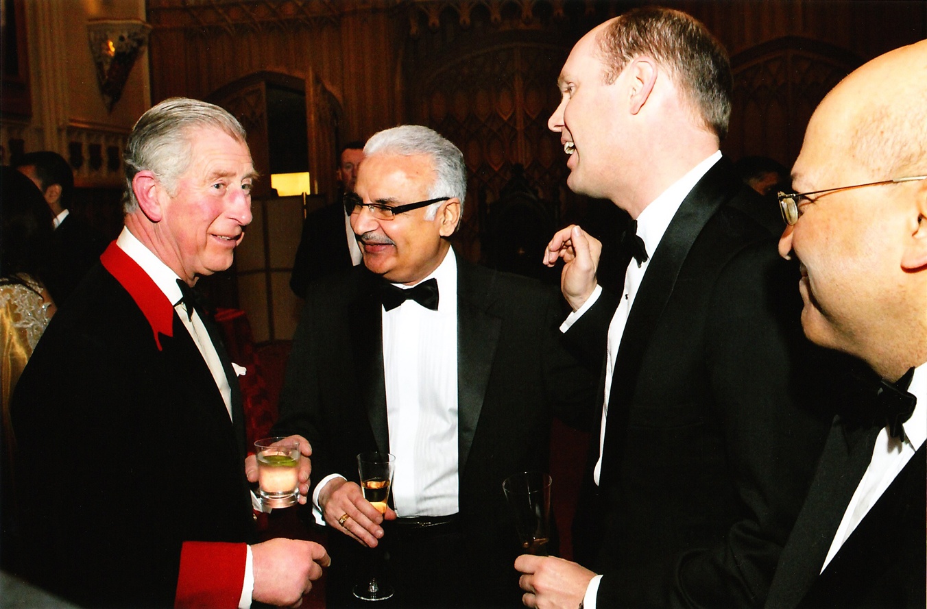 Dr Bhima Odedra with prince charles