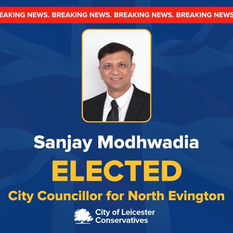 Sanjay Modhwadia wins councillor seat for Conservative Party